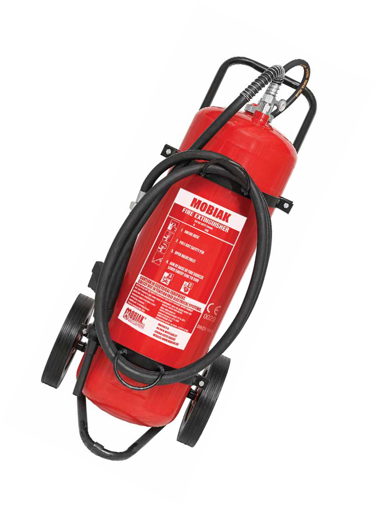 MBK15-500AF-EXT Extincteur chariot 50lt mousse avec cuve en acier inoxydable et cartouche externe
