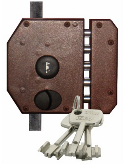 Serrure de sécurité droite PERFECTA D60