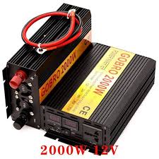 Convertisseur de puissance 2000w 24DC to 220V-AC(Douille française)
